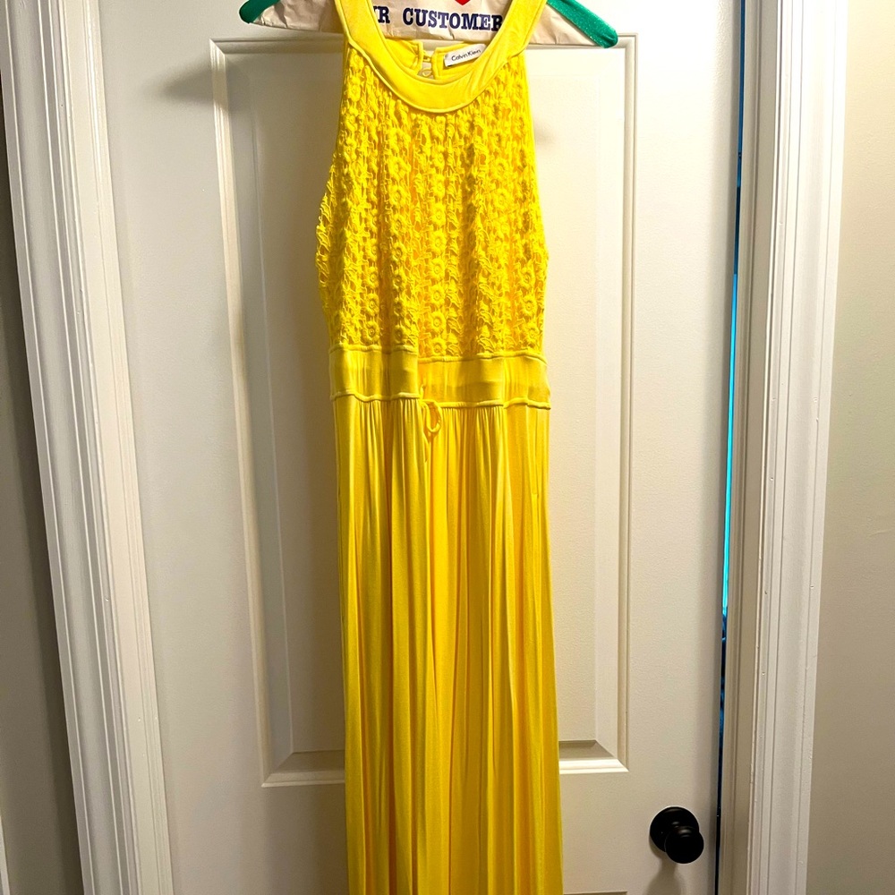 Calvin Klein Yellow dress